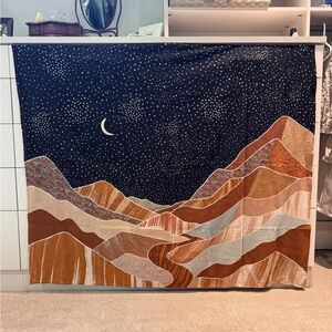 Urban Outfitters Starry Night Mountain Tapestry
